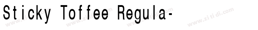 Sticky Toffee Regula字体转换